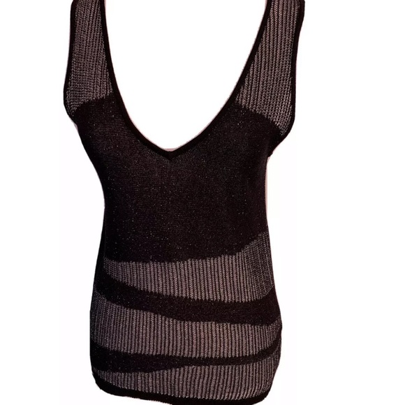 Leo & Sage Black Diagonal Tank Top NWT $260 S/M - Picture 4 of 9